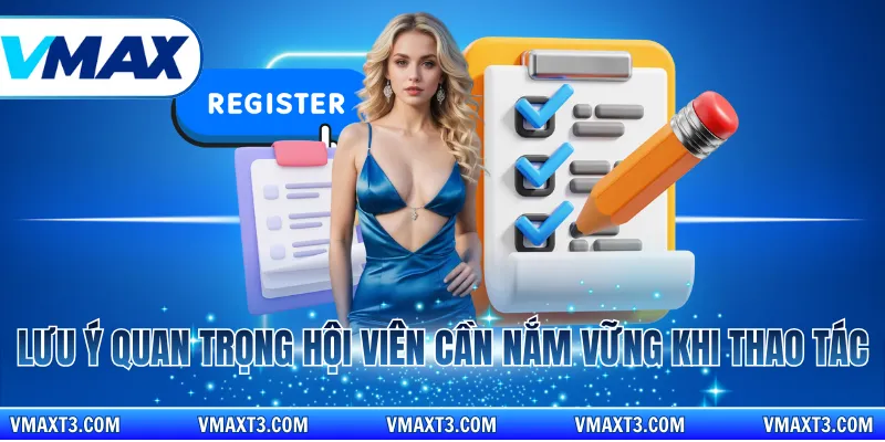 Lưu ý quan trọng hội viên cần nắm vững khi thao tác