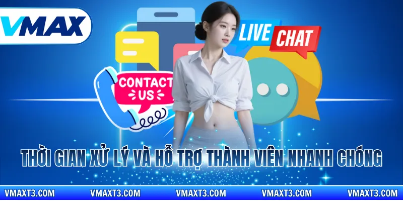 Thời gian xử lý và hỗ trợ thành viên nhanh chóng